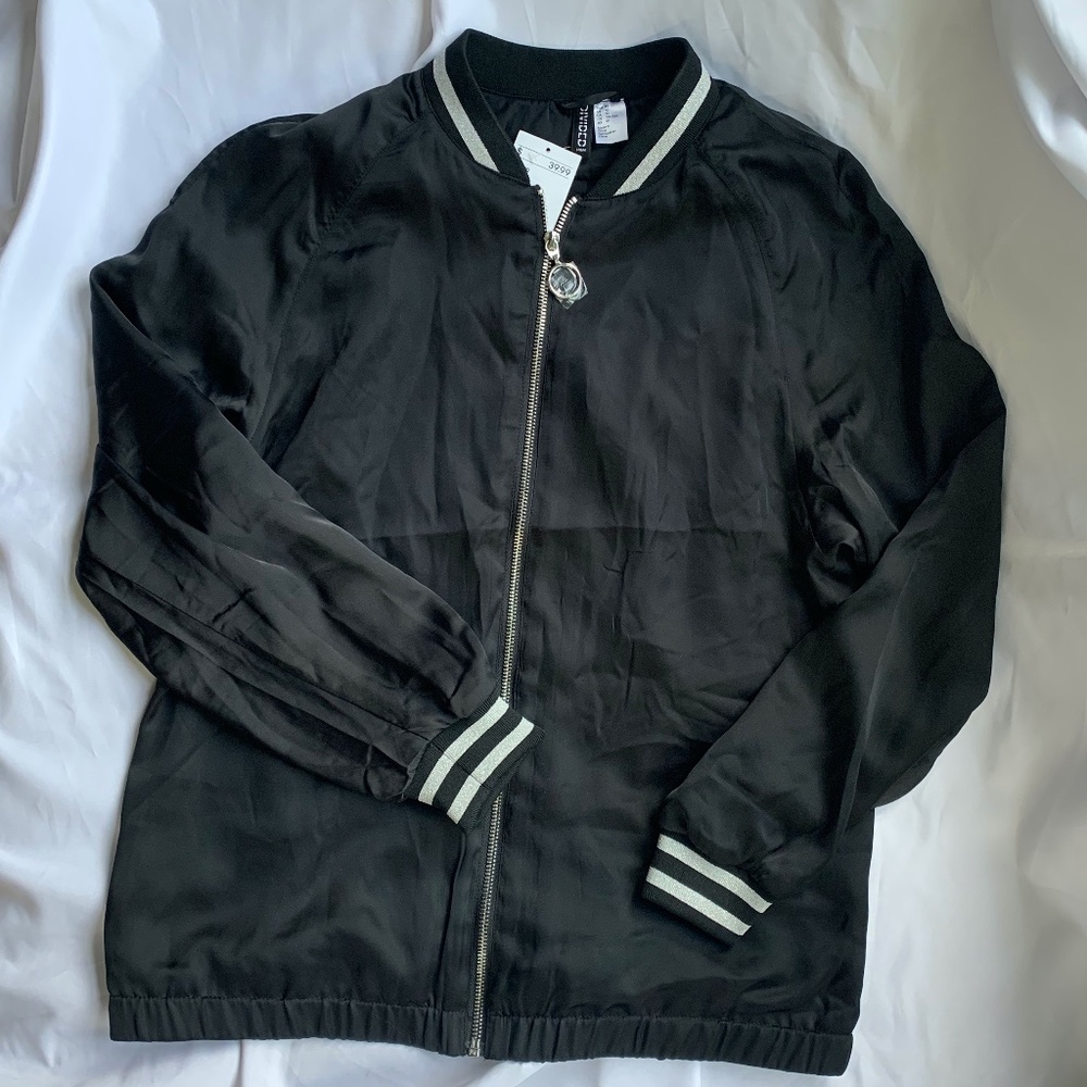 DIVIDED Bomber Jacket Black NWT